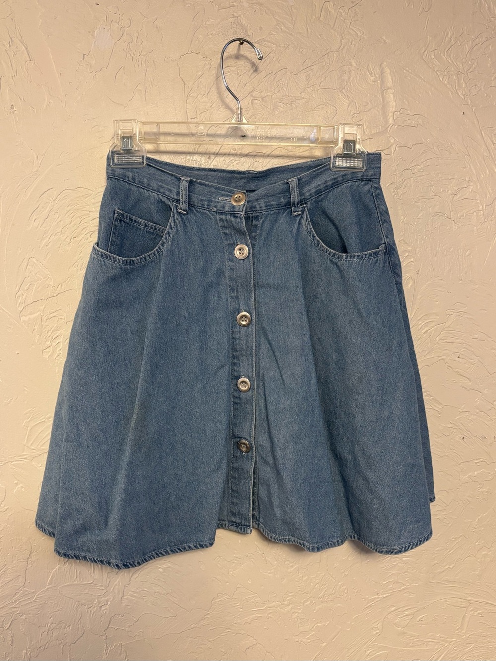 Vintage 90s Button Down Denim Skirt